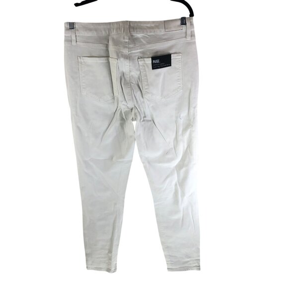 Paige Womens Margot Ankle Super High Rise Ankle Skinny Jeans Crisp White 31 - Picture 2 of 7